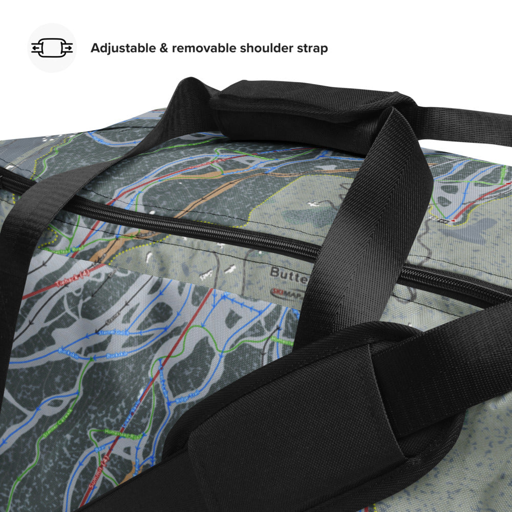 Buttermilk, Colorado Ski Trail Map Duffle Bag - Powderaddicts