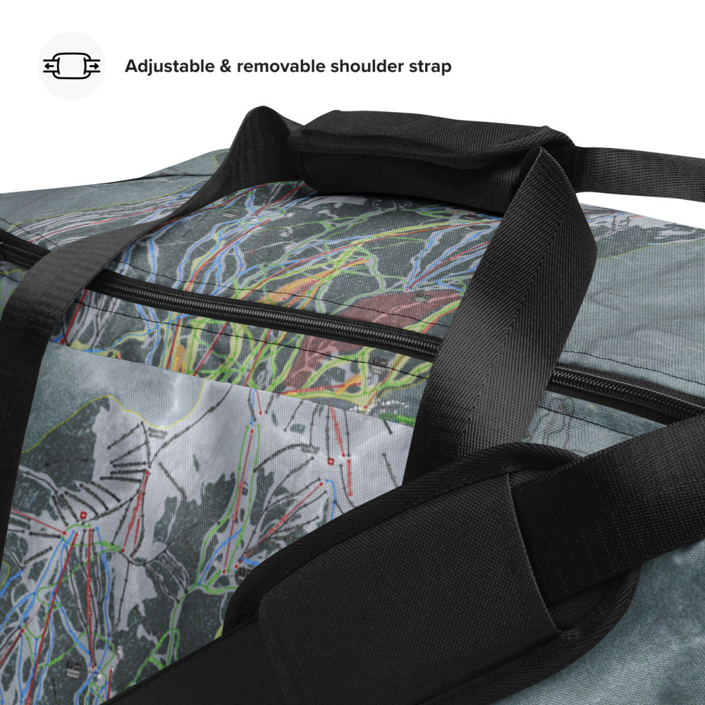 Copper Mtn, Colorado Ski Trail Map Duffle Bag - Powderaddicts