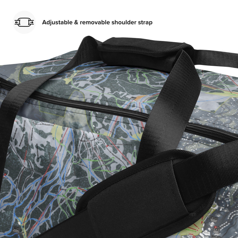 Crested Butte,  Colorado Ski Trail Map Duffle Bag - Powderaddicts