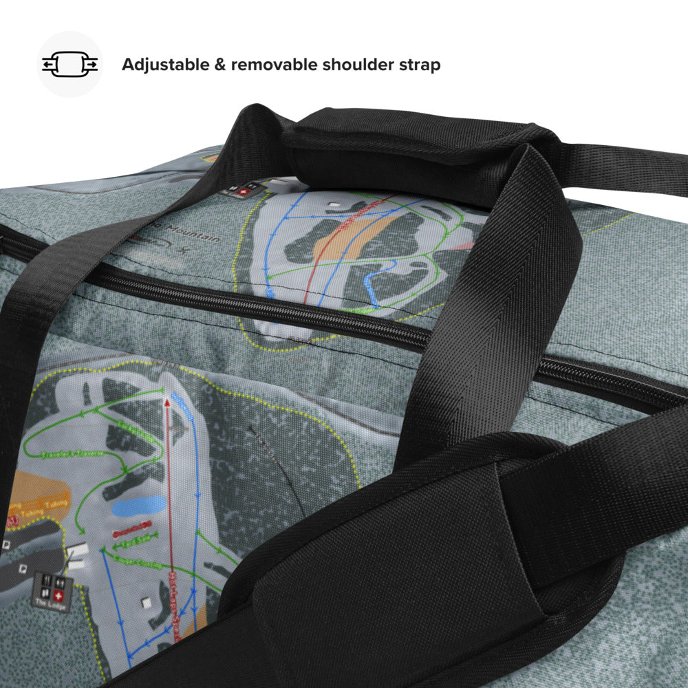 Echo Mountain,  Colorado Ski Trail Map Duffle Bag - Powderaddicts