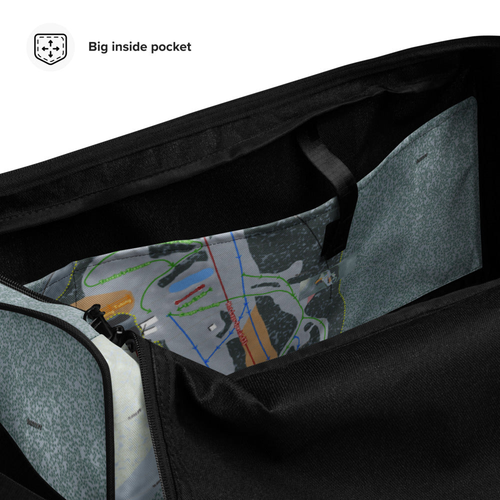 Echo Mountain,  Colorado Ski Trail Map Duffle Bag - Powderaddicts