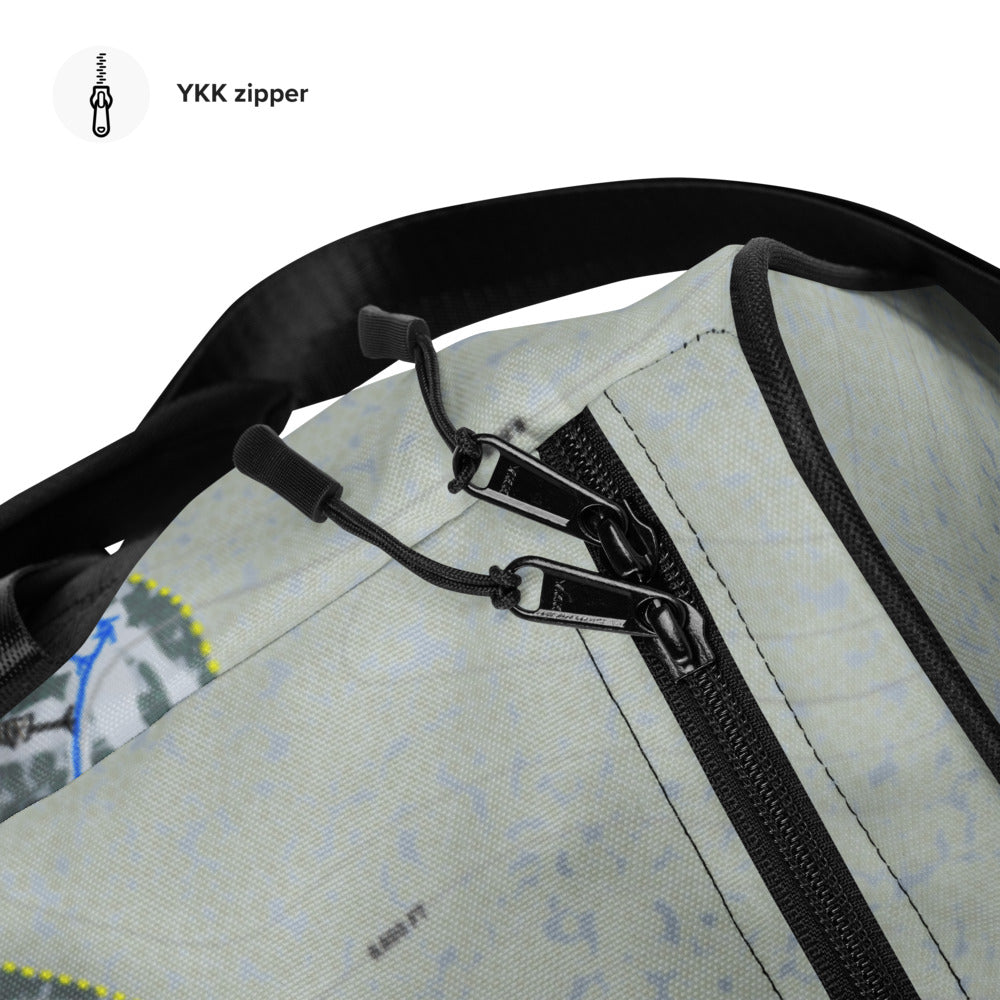 Hesperus, Colorado Ski Trail Map Duffle Bag - Powderaddicts