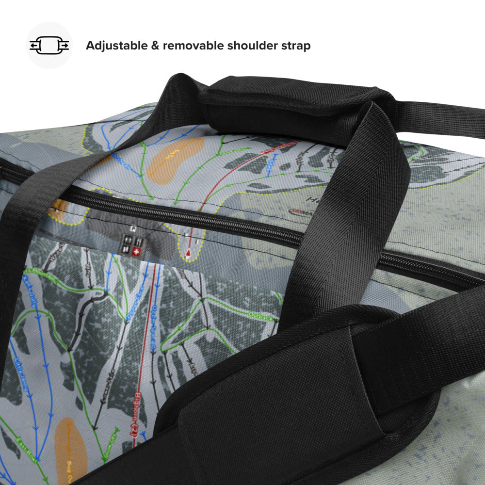 Hesperus, Colorado Ski Trail Map Duffle Bag - Powderaddicts