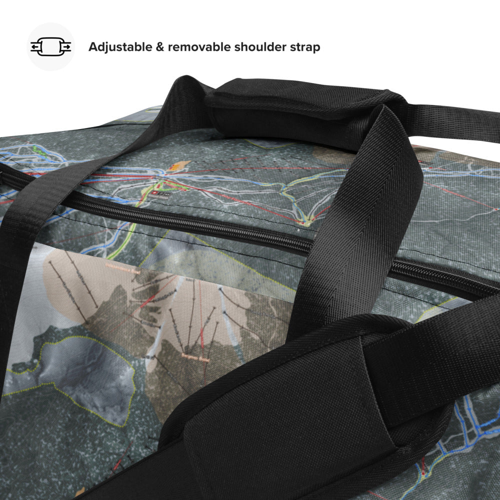 Keystone, Colorado Ski Trail Map Duffle Bag - Powderaddicts