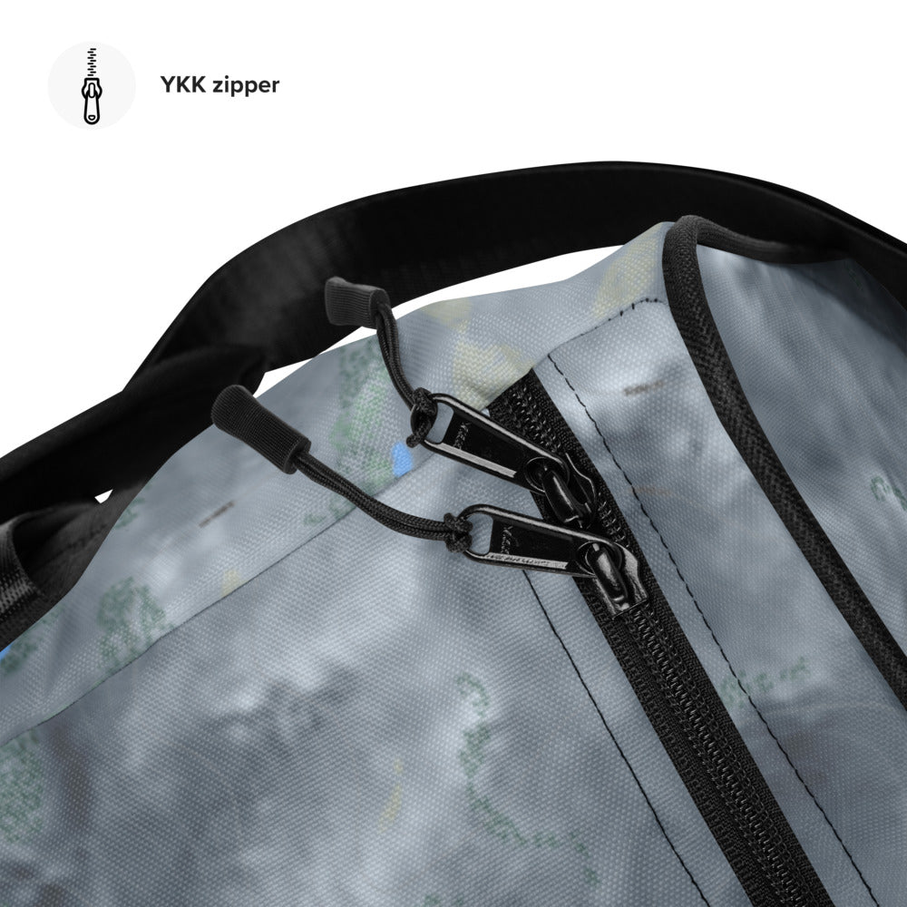Eaglecrest, Alaska Ski Trail Map Duffle Bag - Powderaddicts