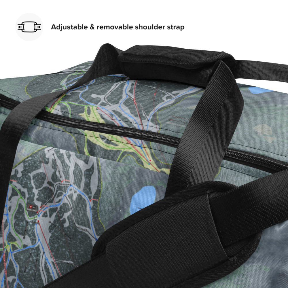 Eaglecrest, Alaska Ski Trail Map Duffle Bag - Powderaddicts
