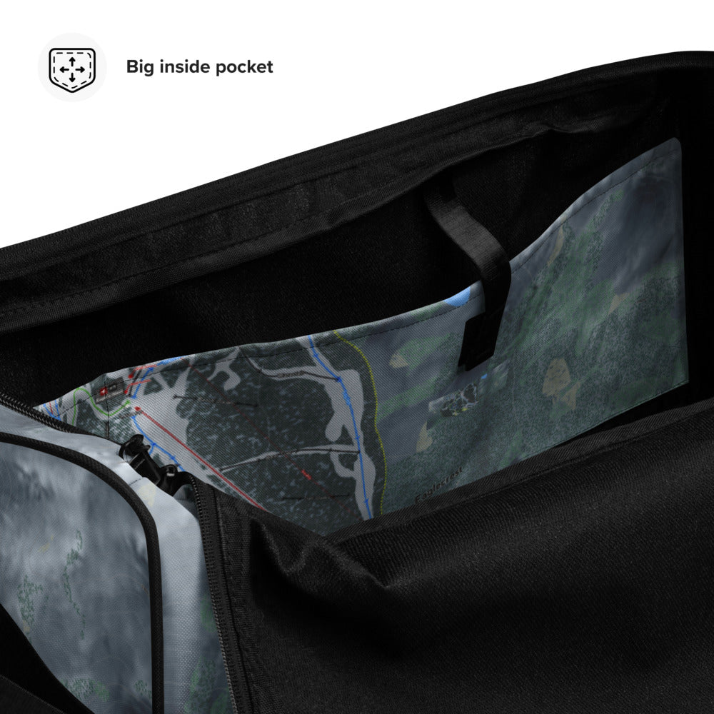Eaglecrest, Alaska Ski Trail Map Duffle Bag - Powderaddicts