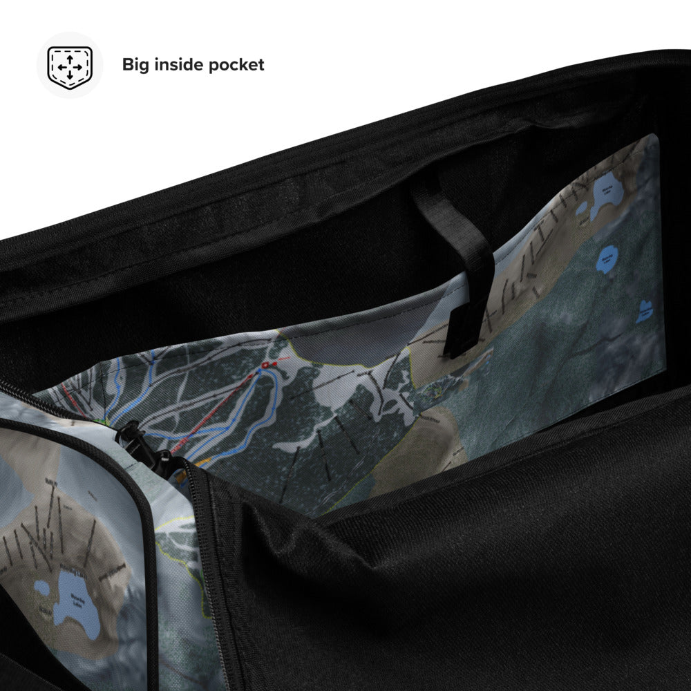 Monarch Mtn, Colorado Ski Trail Map Duffle Bag - Powderaddicts