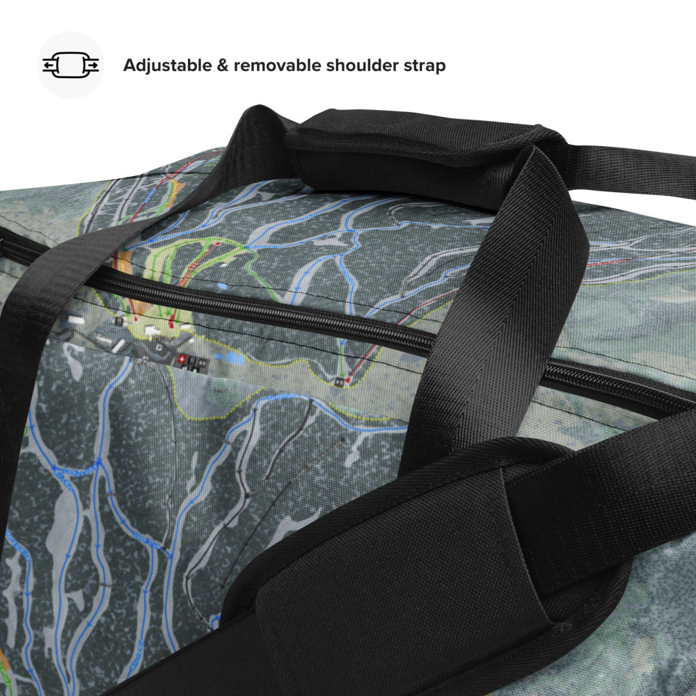 Powderhorn,  Colorado Ski Trail Map Duffle Bag - Powderaddicts
