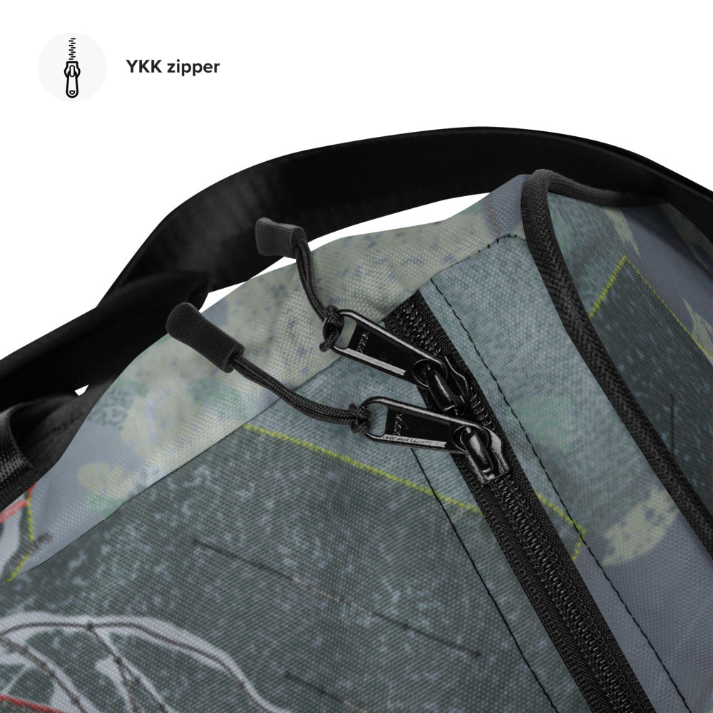 Purgatory, Colorado Ski Trail Map Duffle Bag - Powderaddicts
