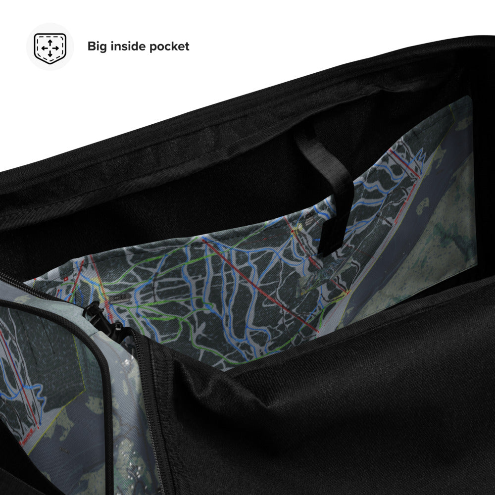 Purgatory, Colorado Ski Trail Map Duffle Bag - Powderaddicts