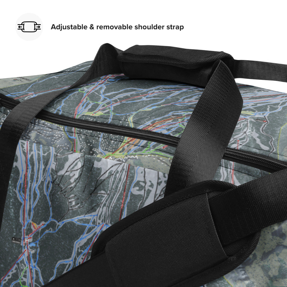 Snowmass, Colorado Ski Trail Map Duffle Bag - Powderaddicts