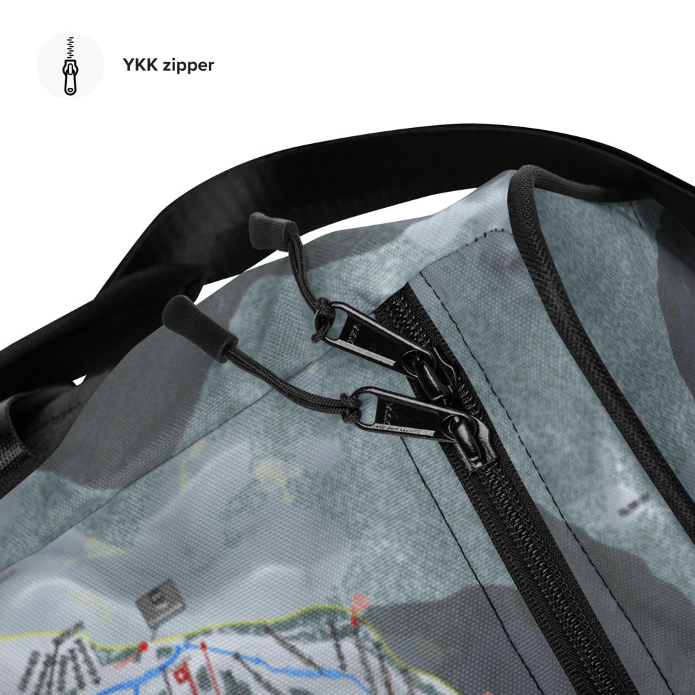 Wolf Creek, Colorado Ski Trail Map Duffle Bag - Powderaddicts