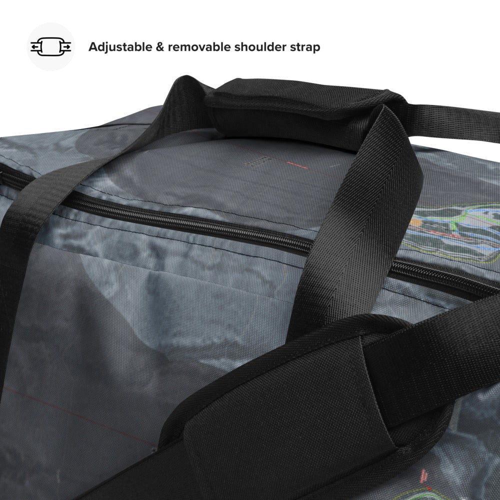 Skeetawk, Alaska Ski Trail Map Duffle Bag - Powderaddicts