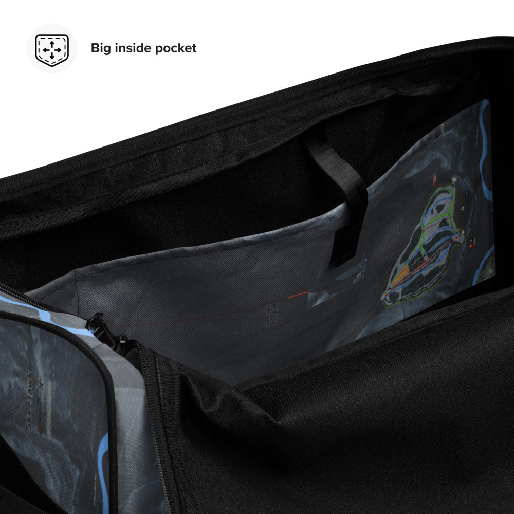 Skeetawk, Alaska Ski Trail Map Duffle Bag - Powderaddicts