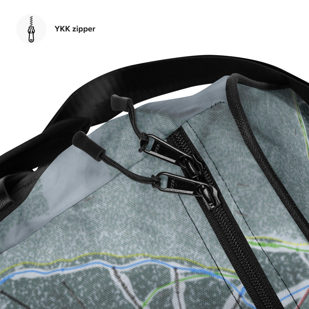 49 Deg North, Washington Ski Trail Map Duffle Bag - Powderaddicts