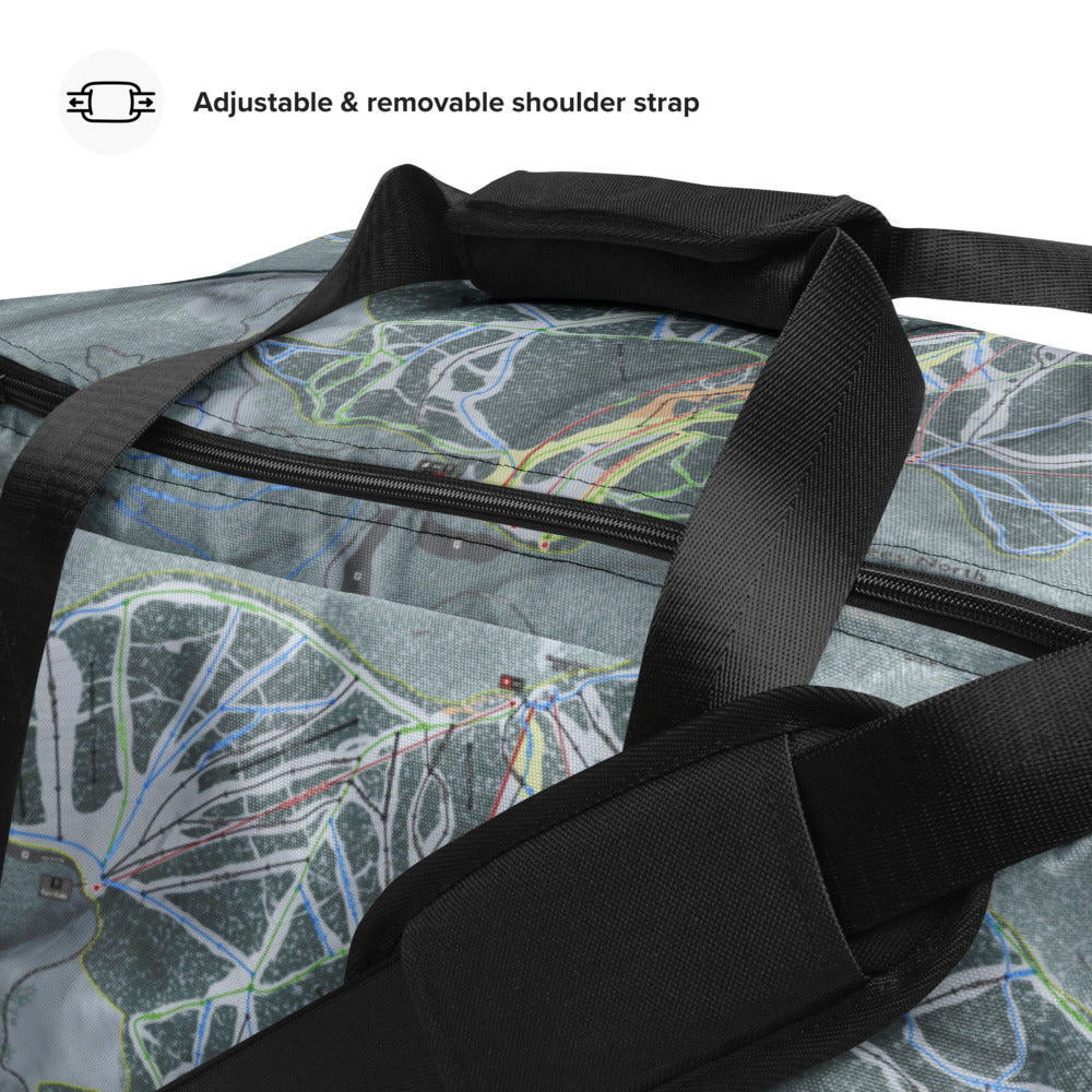 49 Deg North, Washington Ski Trail Map Duffle Bag - Powderaddicts