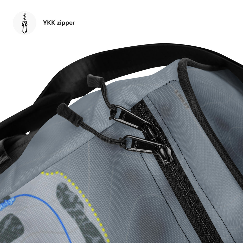 Echo Valley, Washington Ski Trail Map Duffle Bag - Powderaddicts