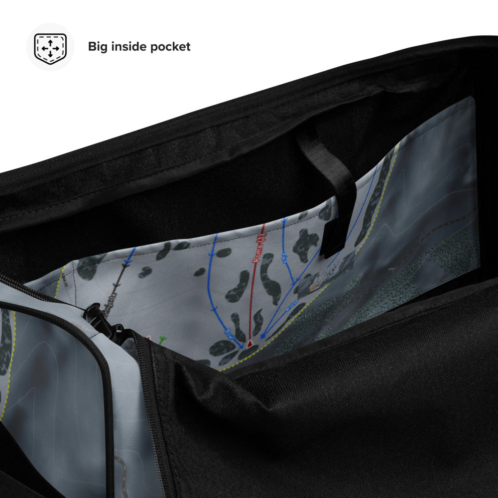 Echo Valley, Washington Ski Trail Map Duffle Bag - Powderaddicts
