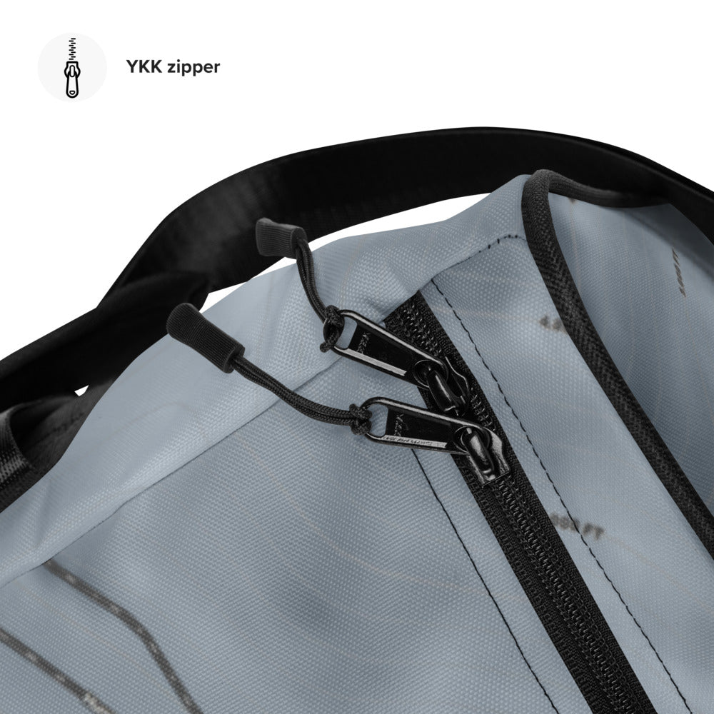 Hurricane Ridge, Washington Ski Trail Map Duffle Bag - Powderaddicts