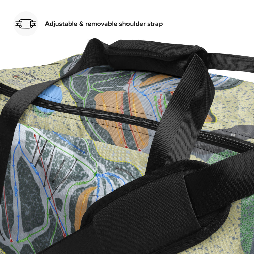 Christie, Wisconsin Ski Trail Map Duffle Bag - Powderaddicts