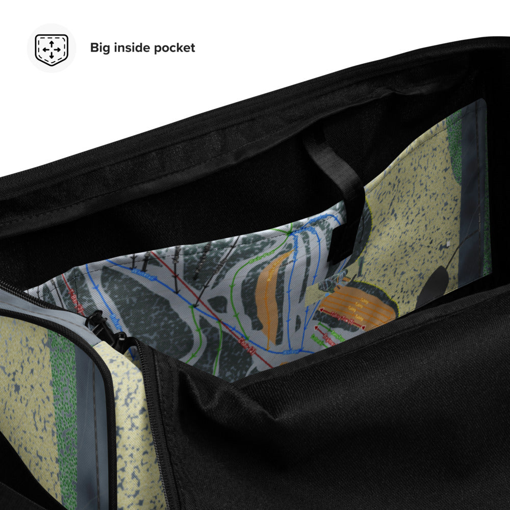 Christie, Wisconsin Ski Trail Map Duffle Bag - Powderaddicts
