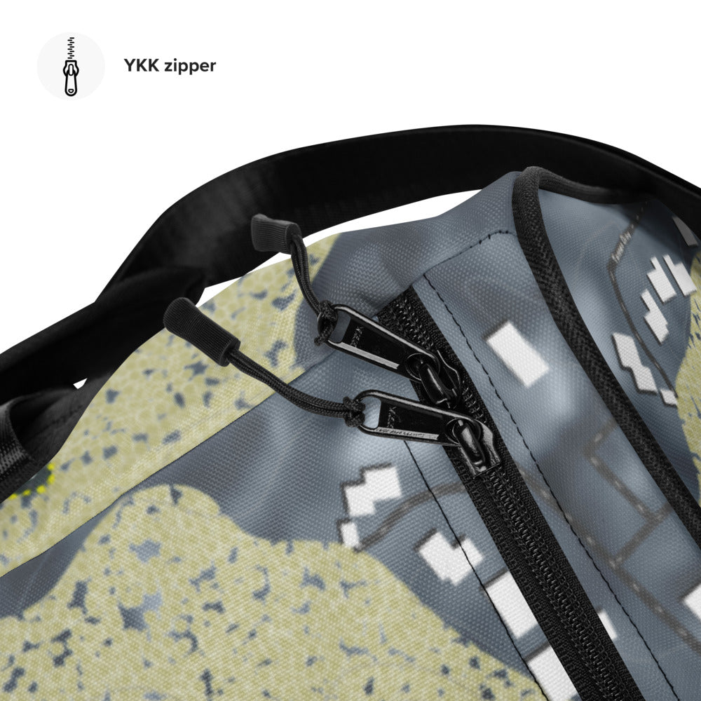 Little Switzerland, Wisconsin Ski Trail Map Duffle Bag - Powderaddicts