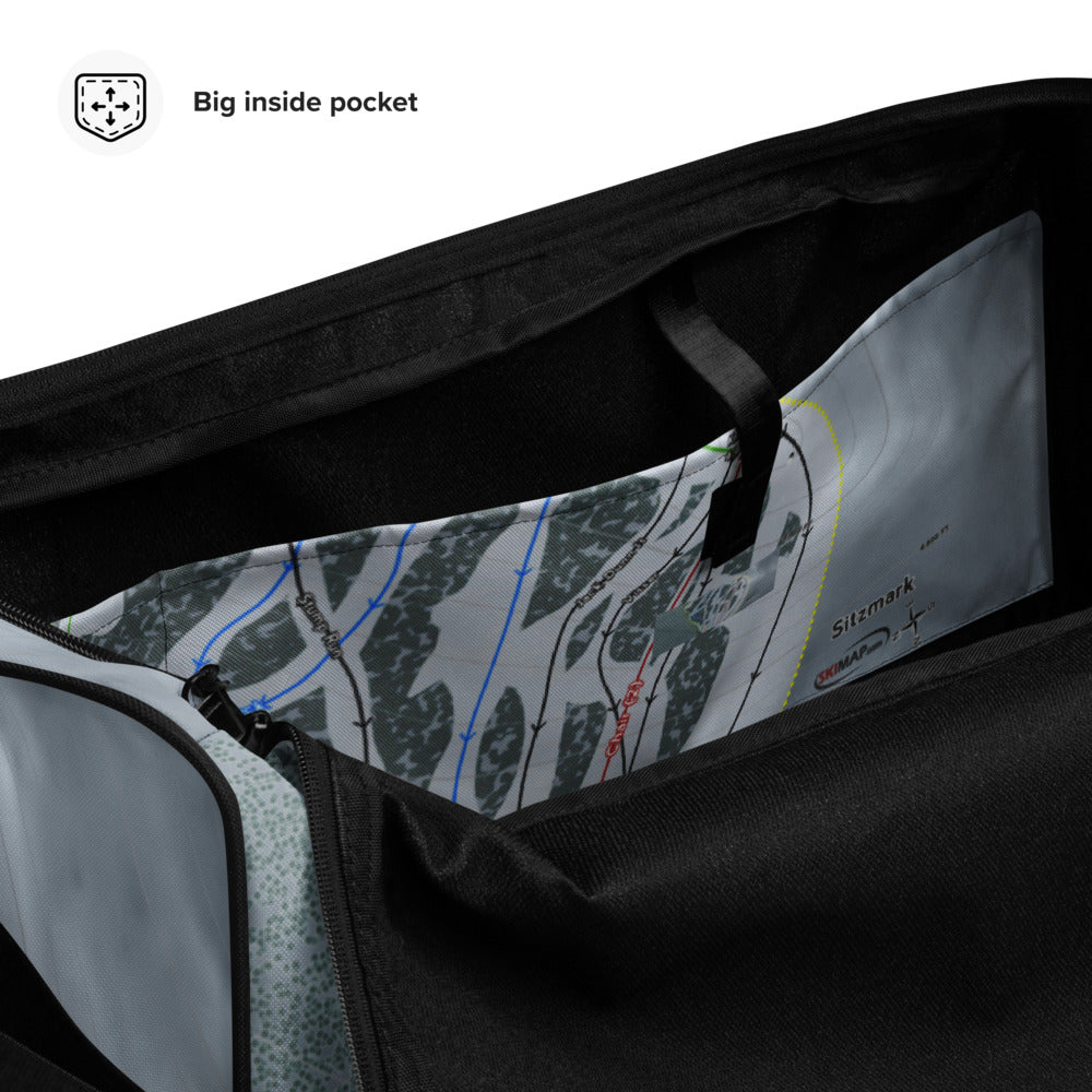 Sitzmark, Washington Ski Trail Map Duffle Bag - Powderaddicts