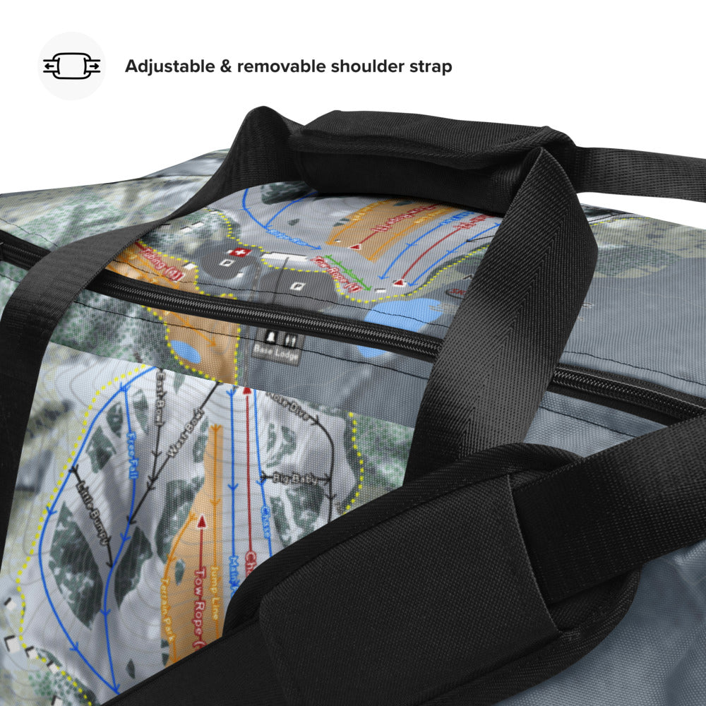 Mont Du Lac, Wisconsin Ski Trail Map Duffle Bag - Powderaddicts