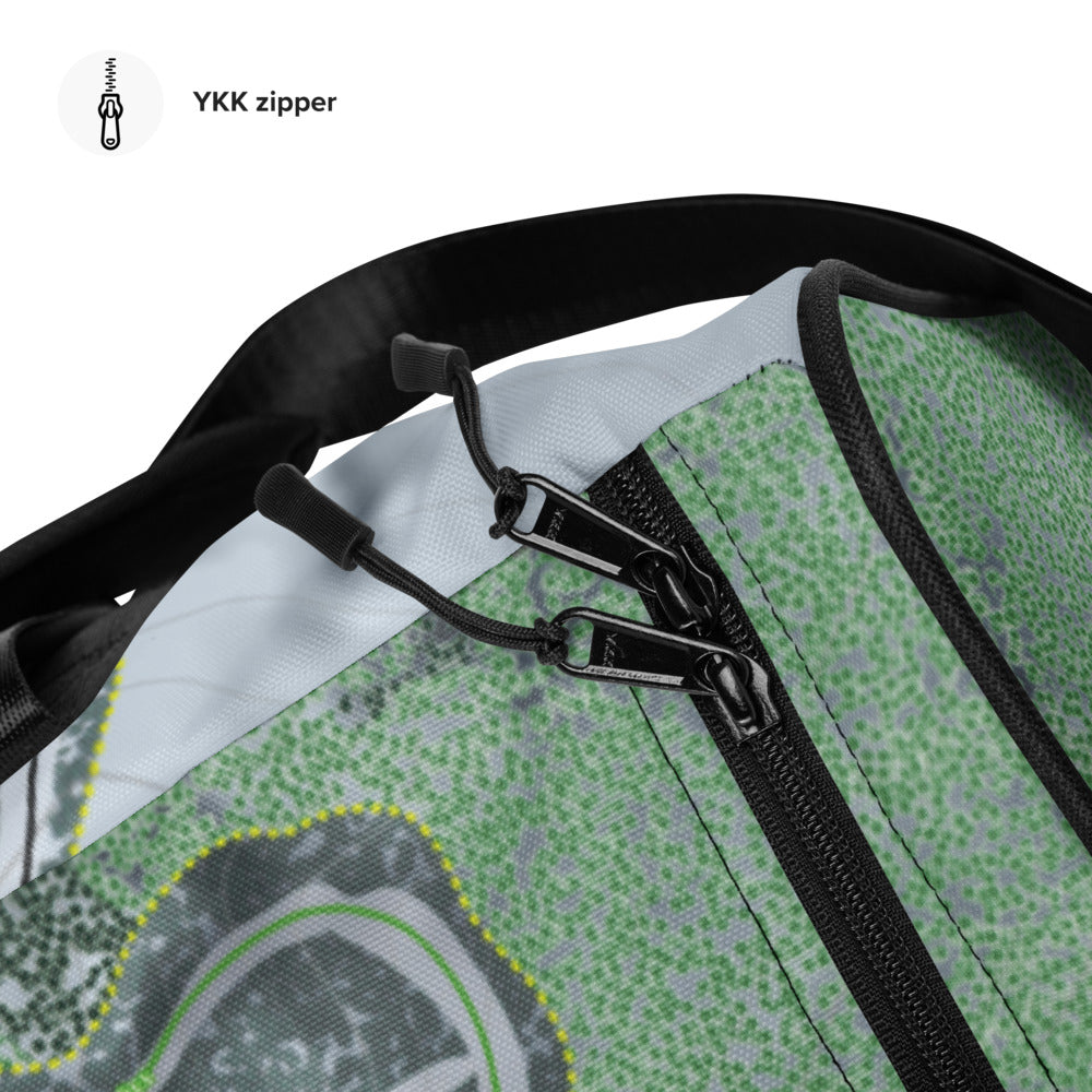 Mount Ashwabay, Wisconsin Ski Trail Map Duffle Bag - Powderaddicts