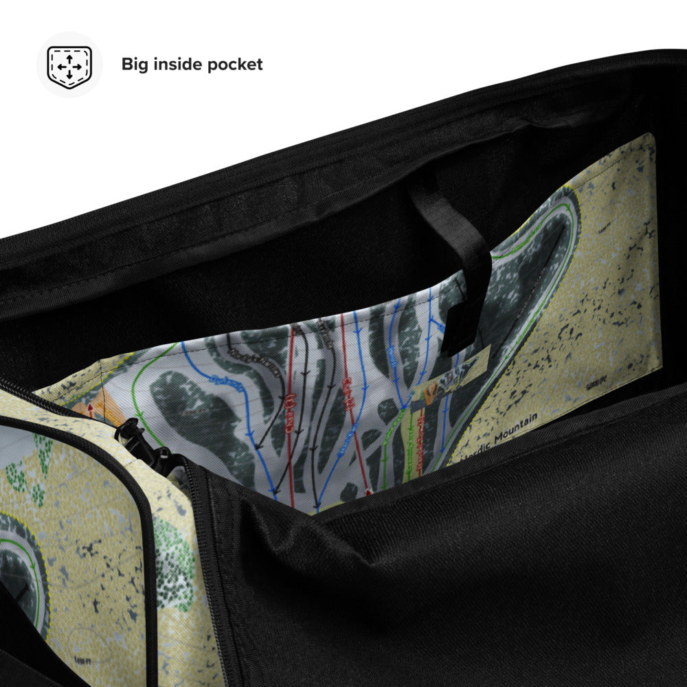 Nordic Mountain, Wisconsin Ski Trail Map Duffle Bag - Powderaddicts