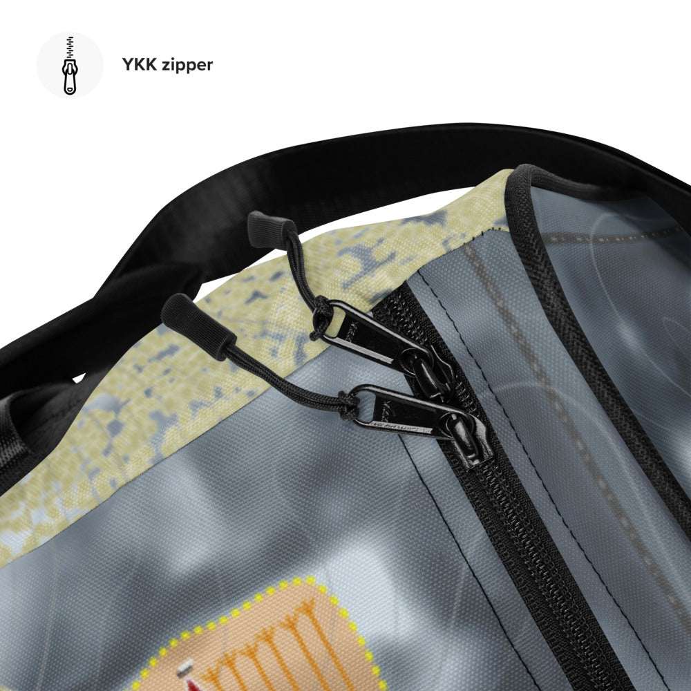 Sunburst, Wisconsin Ski Trail Map Duffle Bag - Powderaddicts