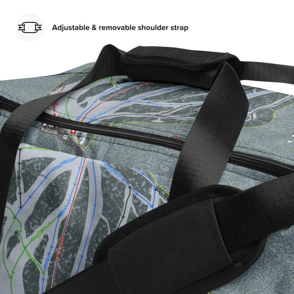 Ferguson Ridge, Oregon Ski Trail Map Duffle Bag - Powderaddicts