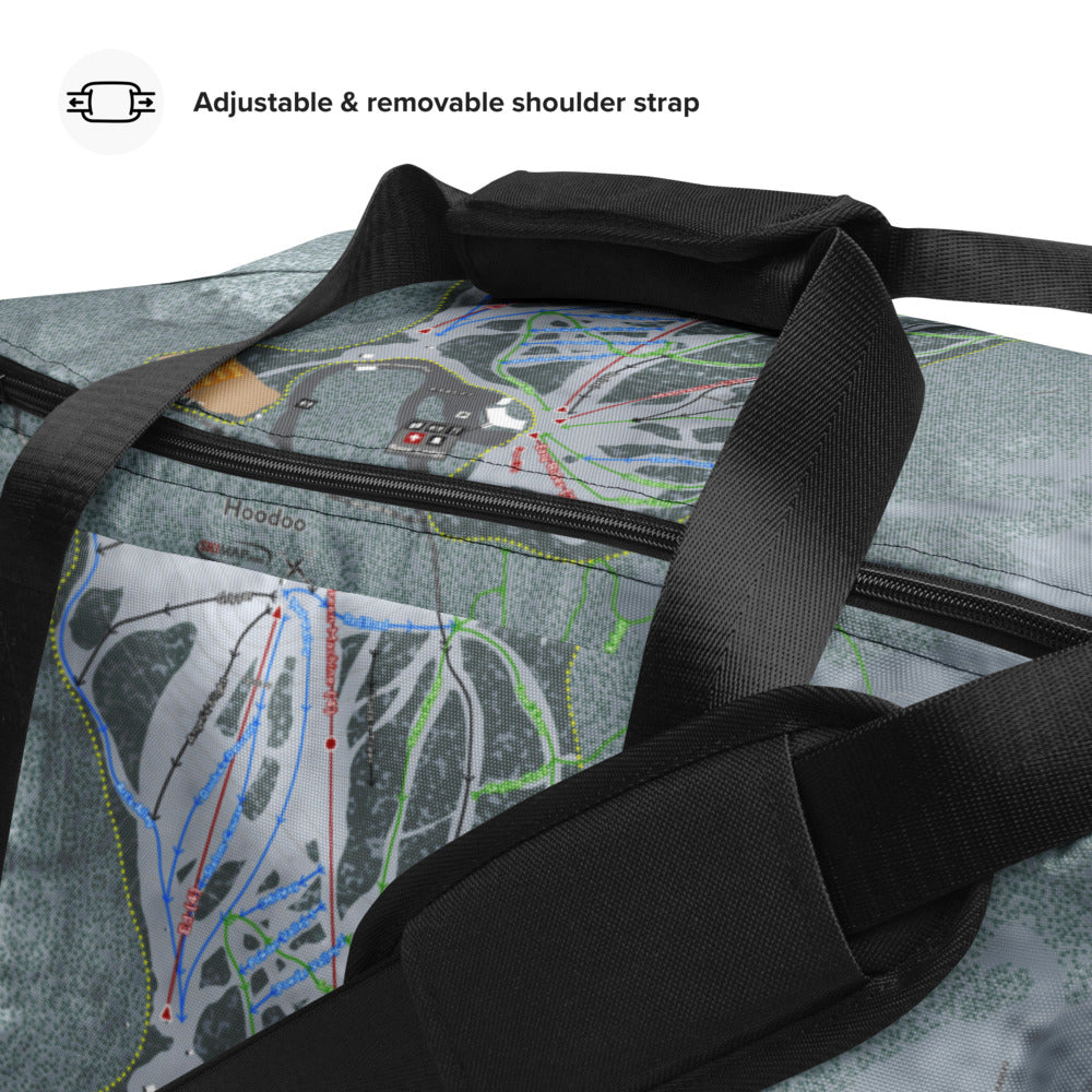 Hoodoo,  Oregon Ski Trail Map Duffle Bag - Powderaddicts