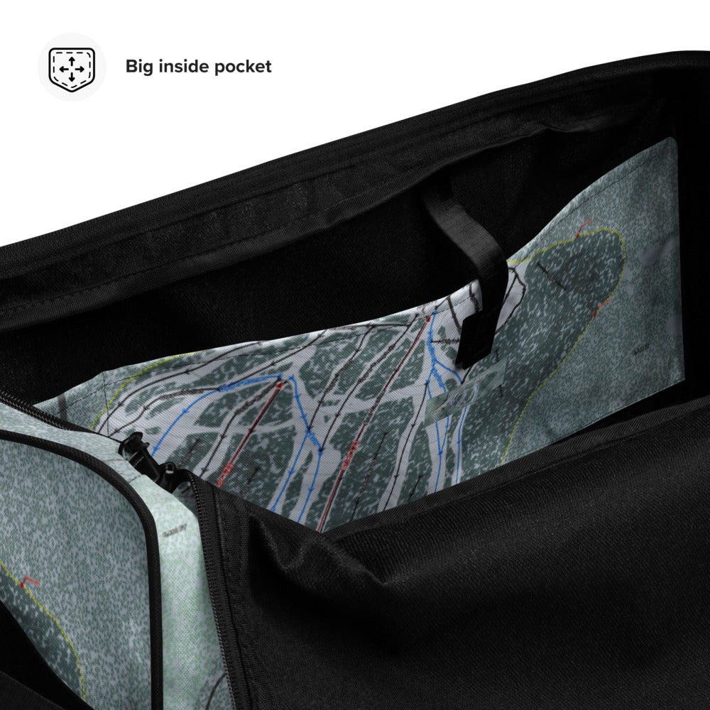 Mt Ashland,  Oregon Ski Trail Map Duffle Bag - Powderaddicts