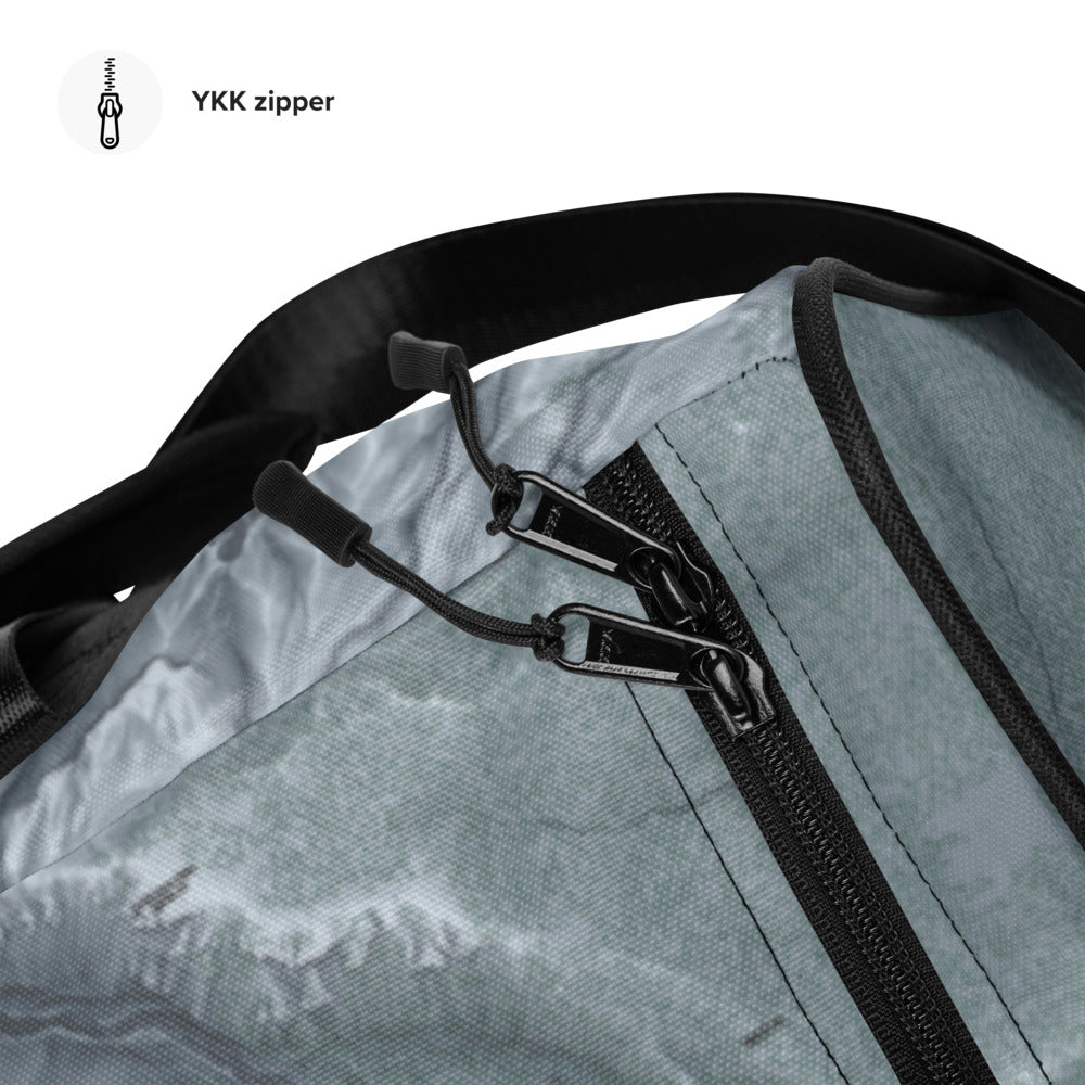 Mt Hood, Oregon Ski Trail Map Duffle Bag - Powderaddicts