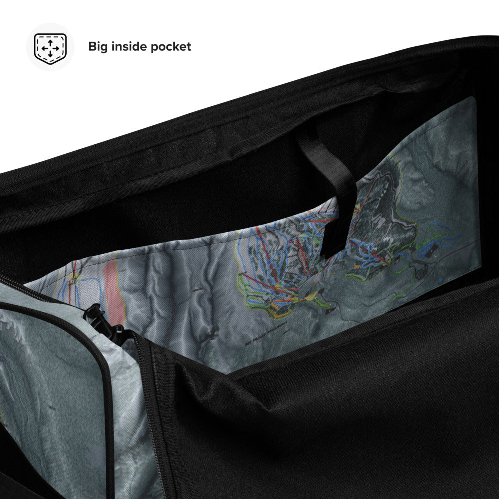 Mt Hood, Oregon Ski Trail Map Duffle Bag - Powderaddicts