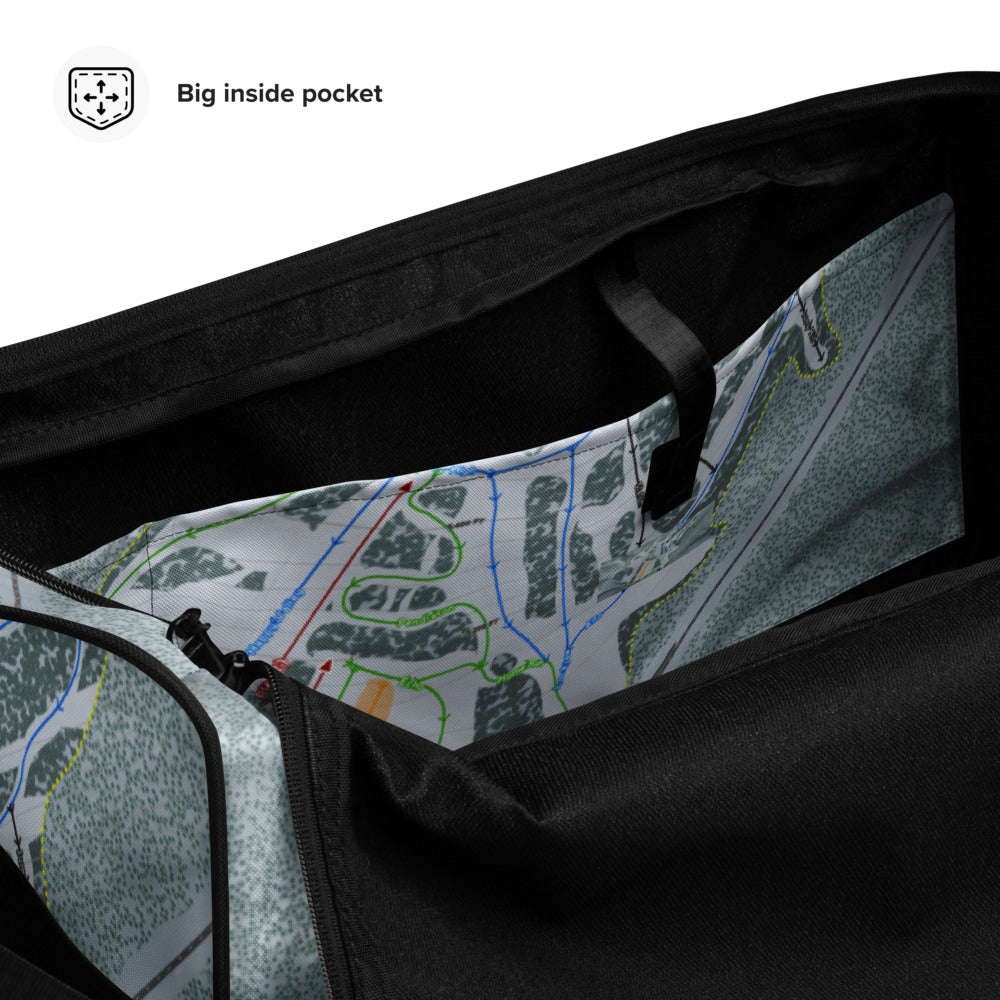 Spout Springs, Oregon Ski Trail Map Duffle Bag - Powderaddicts