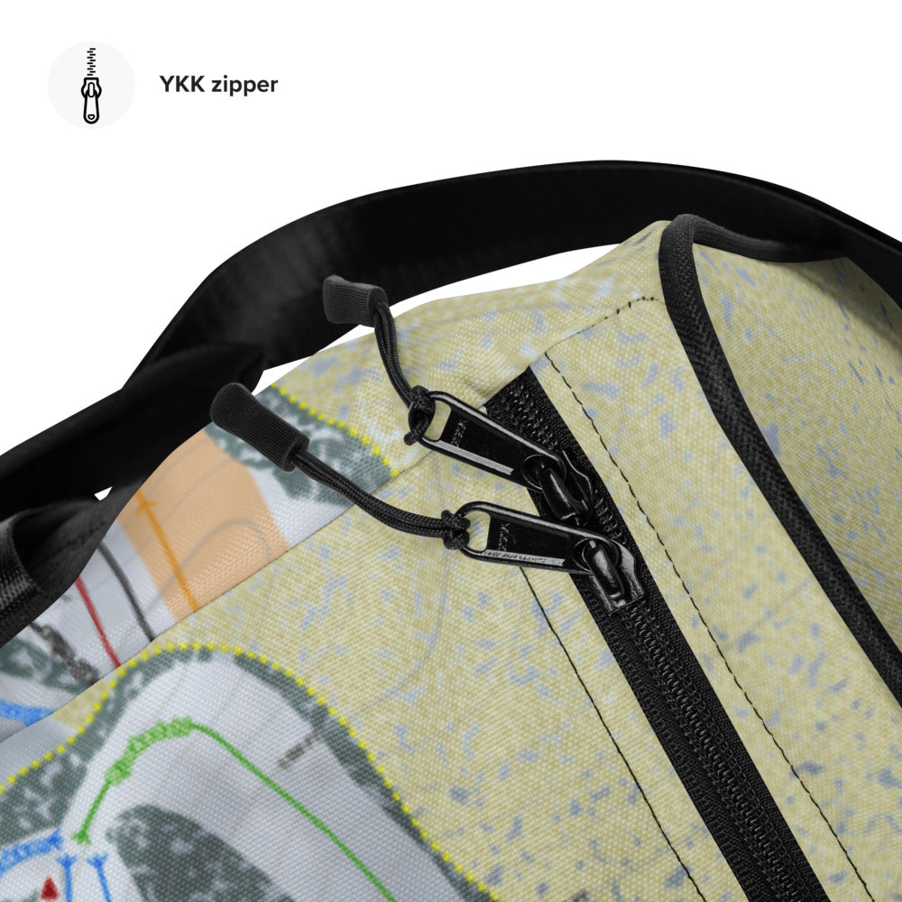 Trollhaugen, Wisconsin Ski Trail Map Duffle Bag - Powderaddicts