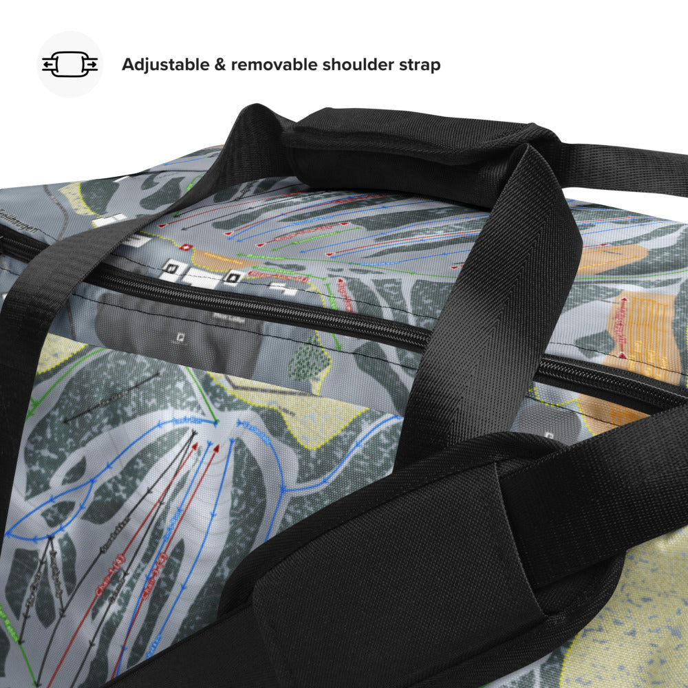 Trollhaugen, Wisconsin Ski Trail Map Duffle Bag - Powderaddicts