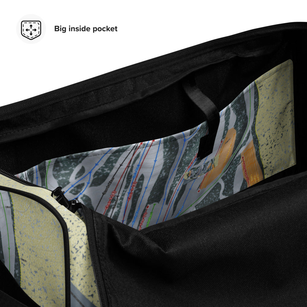 Trollhaugen, Wisconsin Ski Trail Map Duffle Bag - Powderaddicts