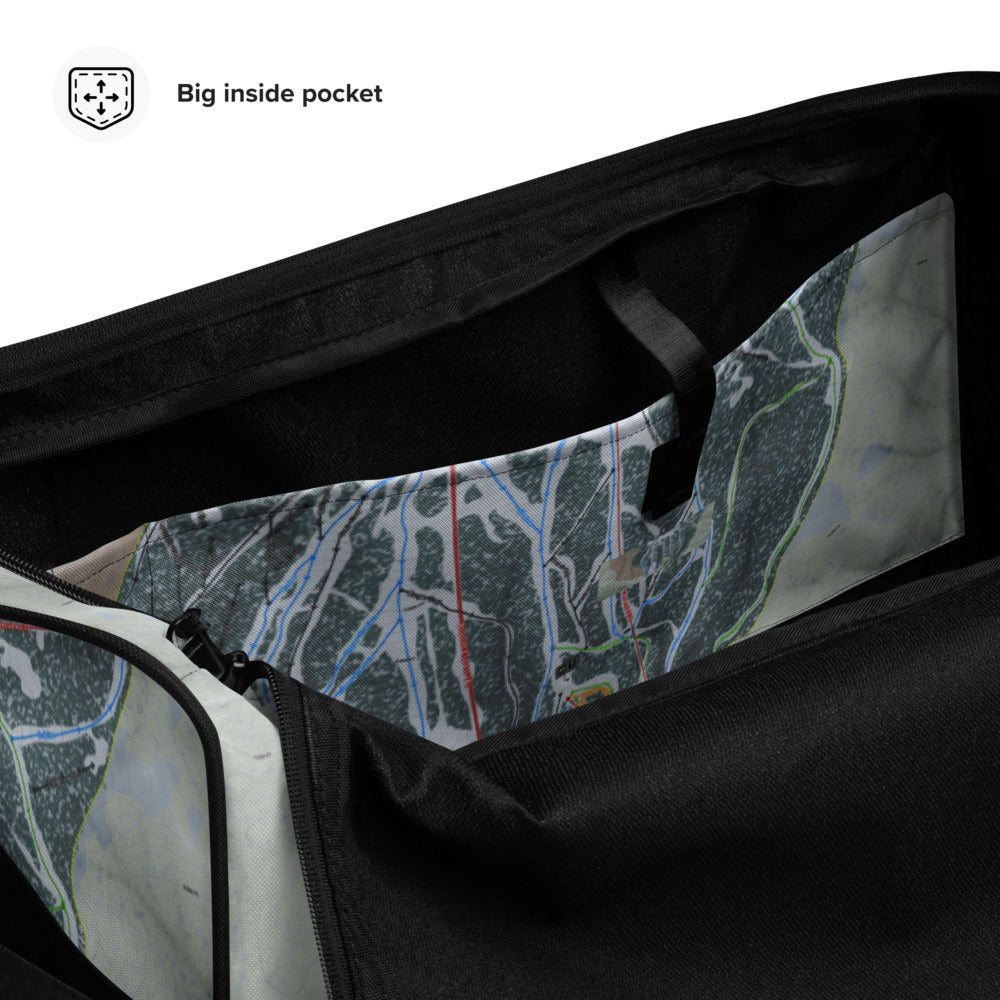 Brundage, Idaho Ski Trail Map Duffle Bag - Powderaddicts