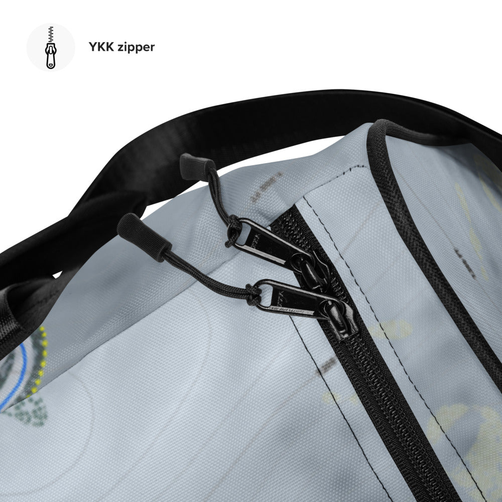 Magic Mountain, Idaho Ski Trail Map Duffle Bag - Powderaddicts