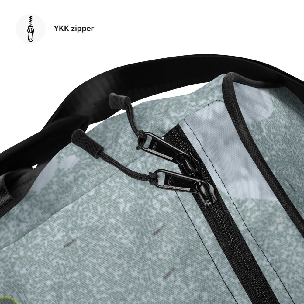 Pebble Creek, Idaho Ski Trail Map Duffle Bag - Powderaddicts