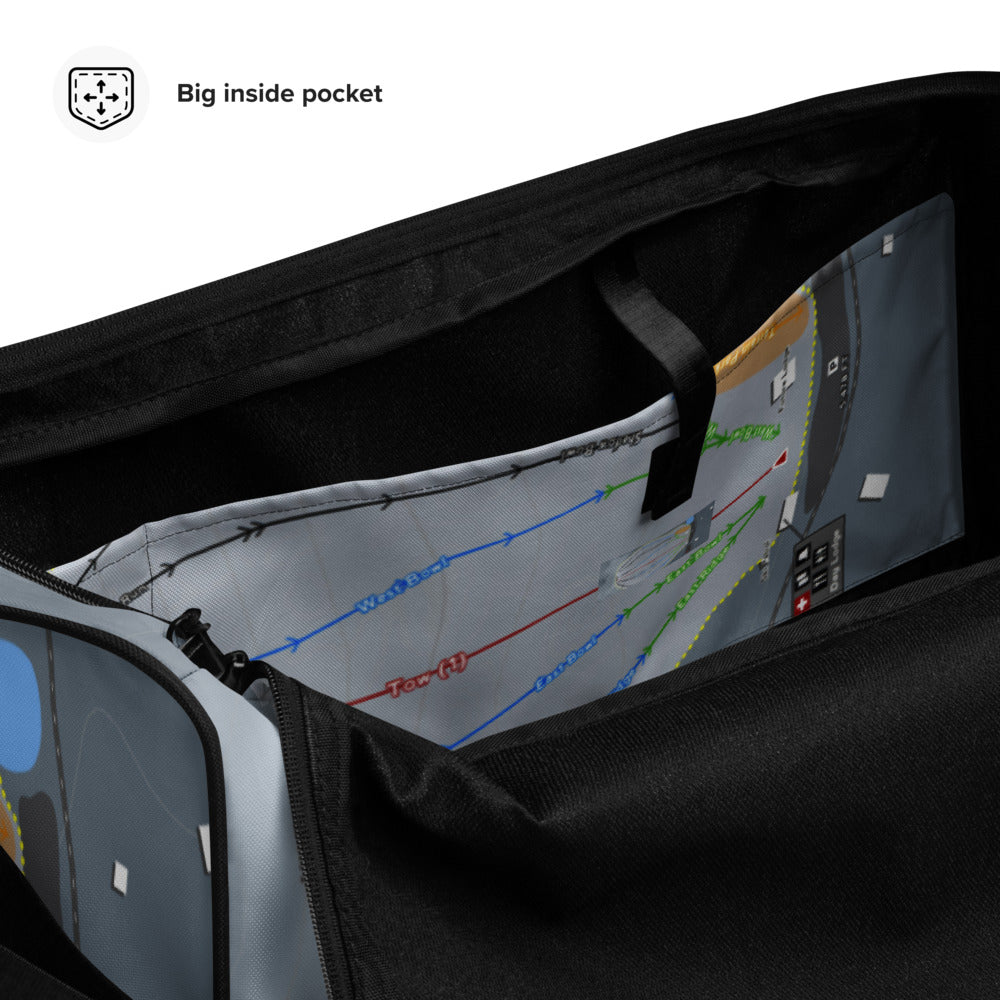 Rotaru, Idaho Ski Trail Map Duffle Bag - Powderaddicts