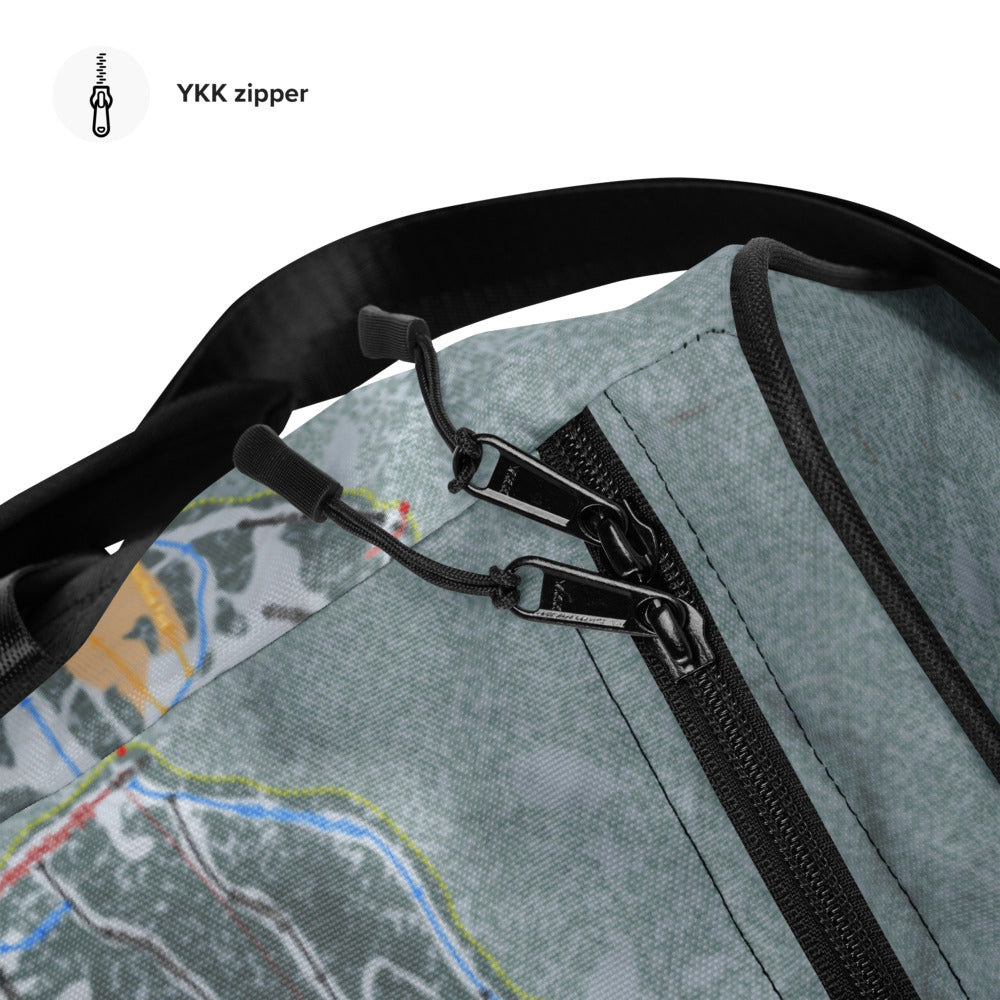Schweitzer, Idaho Ski Trail Map Duffle Bag - Powderaddicts