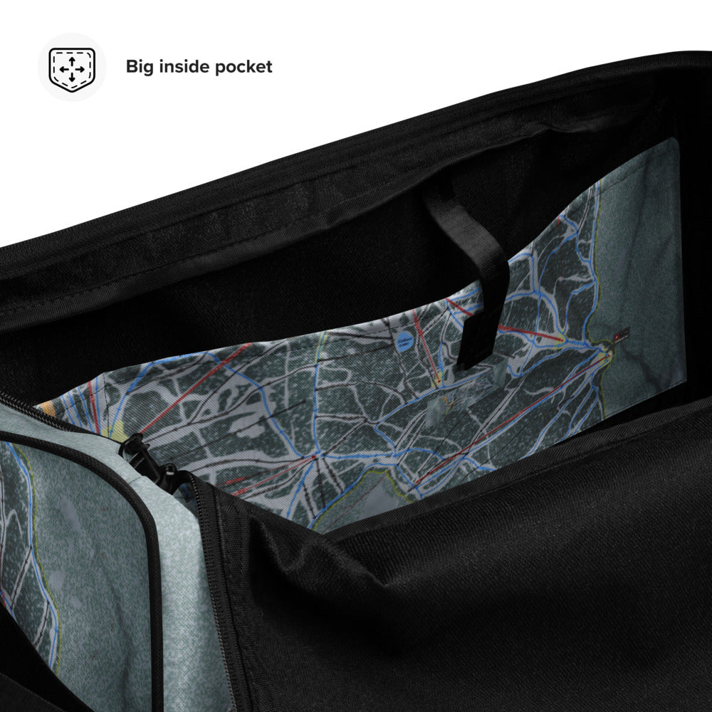 Schweitzer, Idaho Ski Trail Map Duffle Bag - Powderaddicts