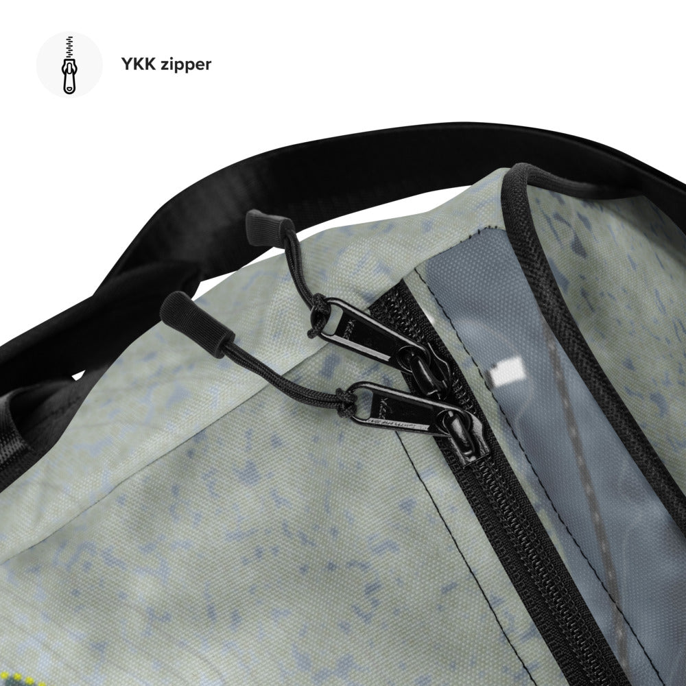 Ski Bradford, Massachusetts Ski Trail Map Duffle Bag - Powderaddicts