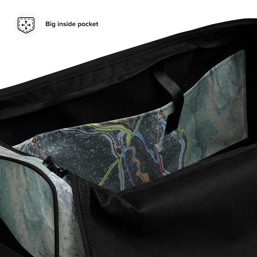 Ski Butternut, Massachusetts Ski Trail Map Duffle Bag - Powderaddicts
