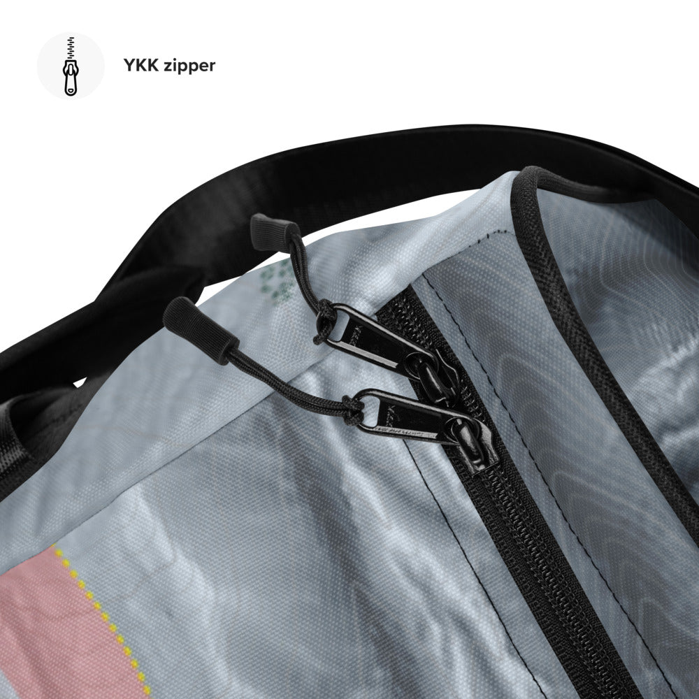 Timber line, Oregon Ski Trail Map Duffle Bag - Powderaddicts